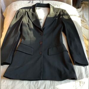 Beautiful Tailored Open Back Black Blazer